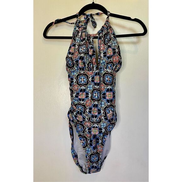 La Blanca High Neck Keyhole One Piece swimsuit size M - Picture 1 of 13